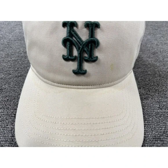 New York Mets Hat Cap‎ Snap Back Mens One Size Cream Kith 47 MLB Baseball Crest